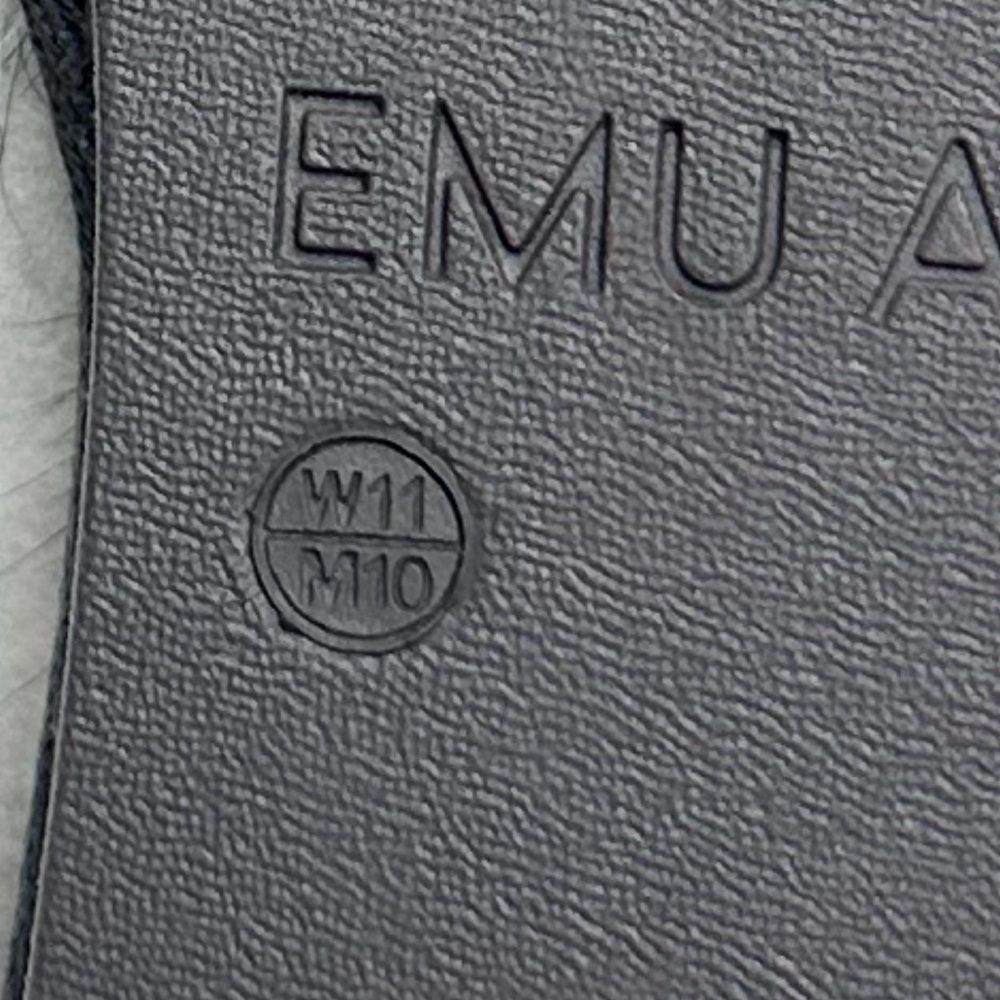 Emu Australian Myna Lava Sheepskin Slipper Slide Charcoal Ombré Womans US11/UK42 - Picture 9 of 14